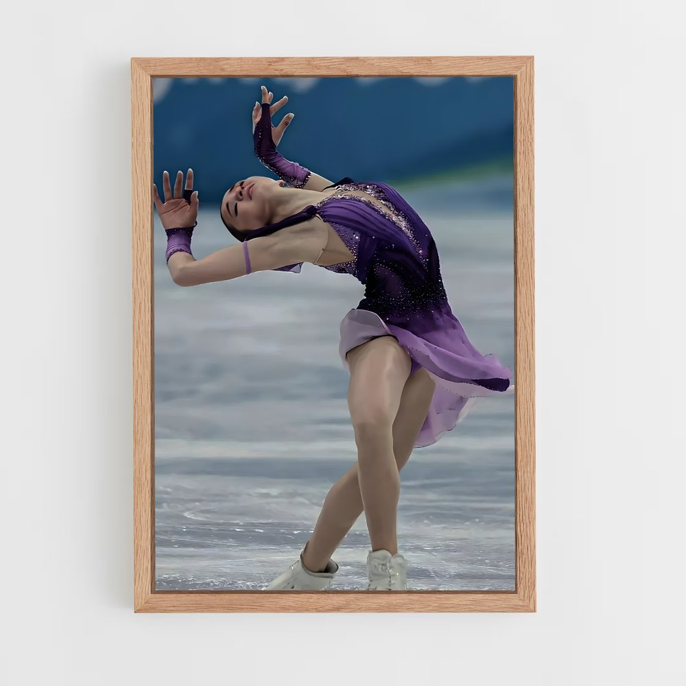 Poster Kamila valieva patineuse – affiche Patinage artistique (vue 4)